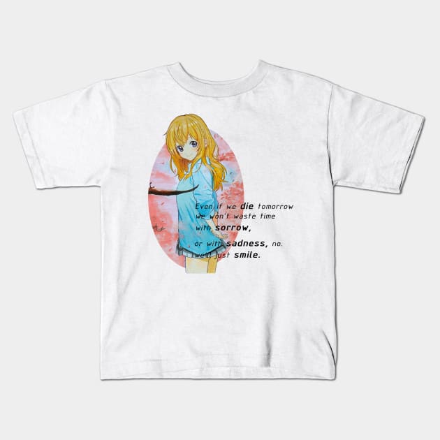 Kaori Miyazono Kids T-Shirt by ss_art1